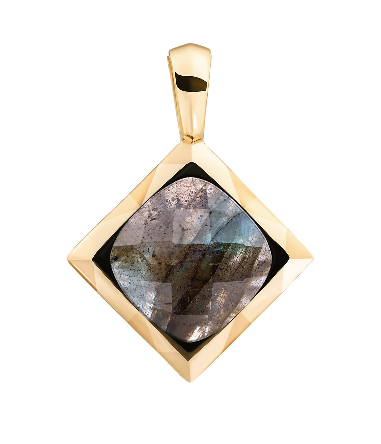 Sparkling Jewels Pozlacený přívěsek s labradoritem SPG32-G18