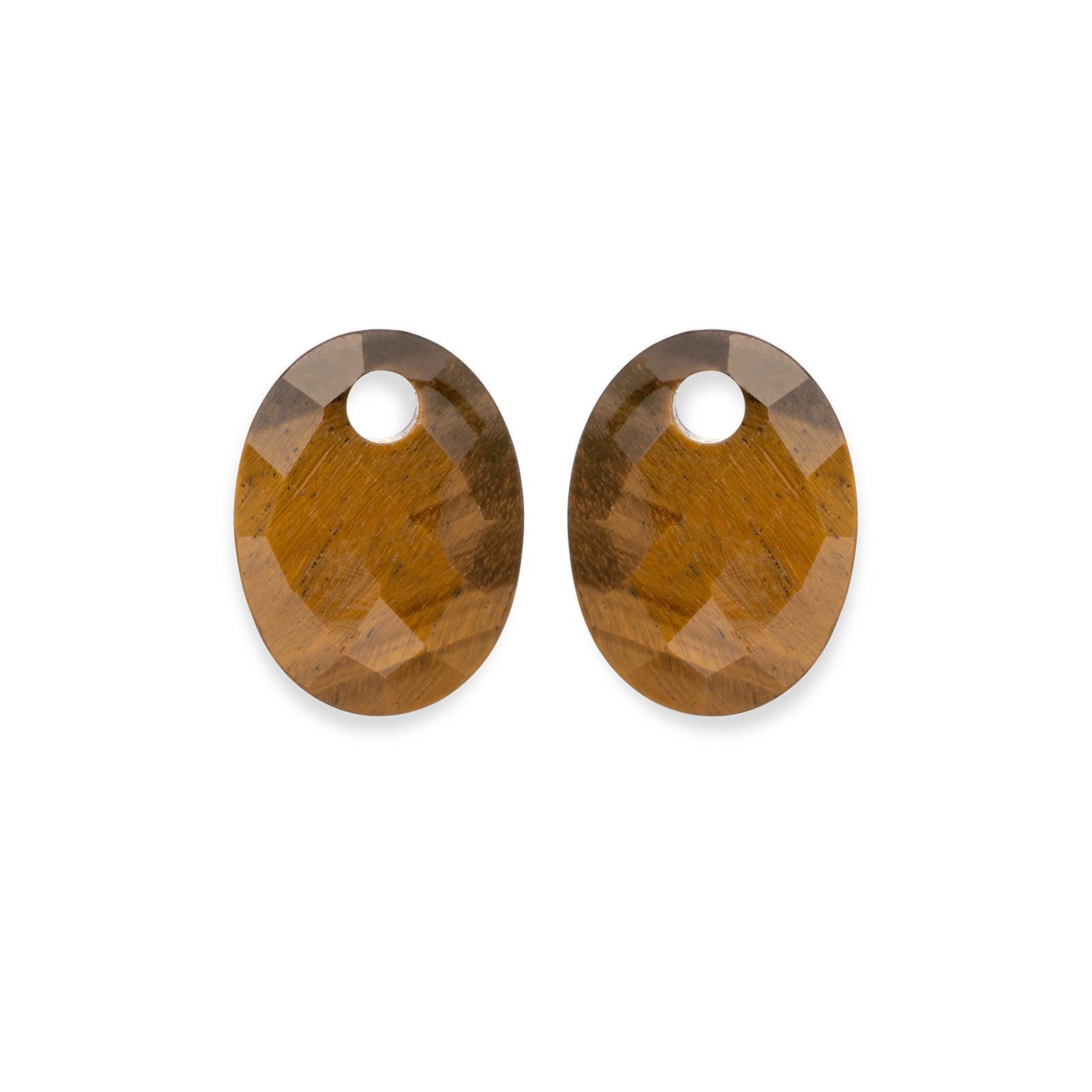 Sparkling Jewels Oválné přívěsky na náušnice z tygřího oka EAGEM09-MO