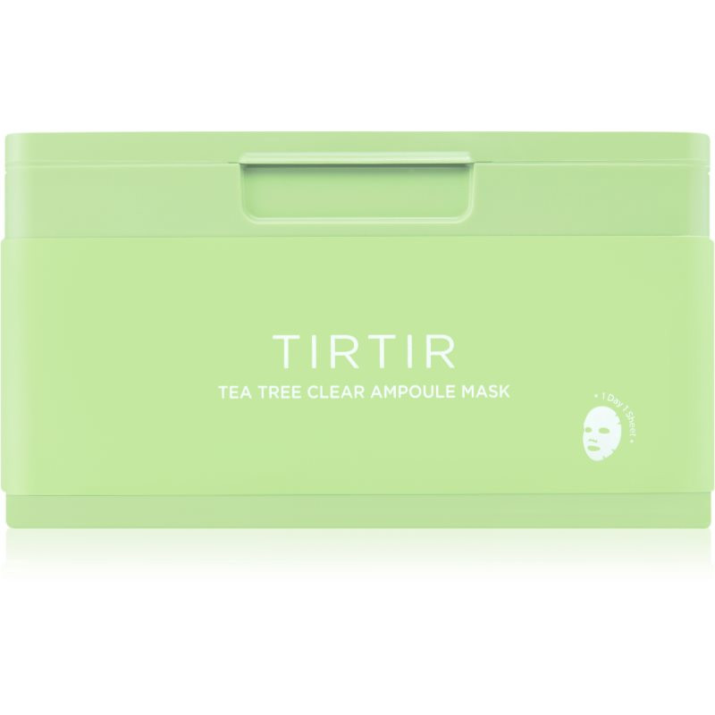 TIRTIR Ampoule Mask Tea Tree Clear zklidňující plátýnková maska pro problematickou pleť 30 ks