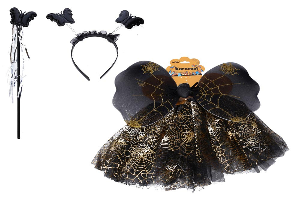 Wiky Set karneval W045111 - motýl černý