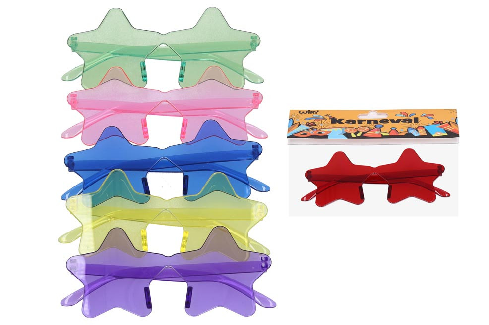 Wiky Set karneval W045098 - brýle plastové hvězdy