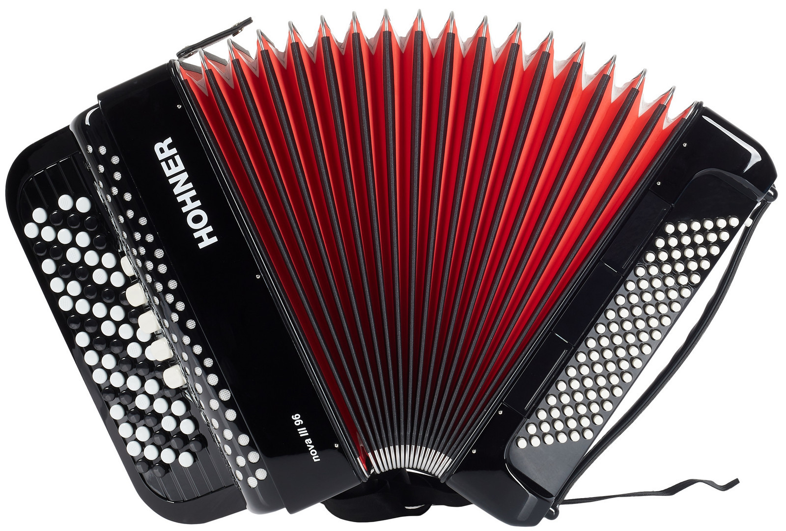 Hohner Nova III 96 black, B-stepped