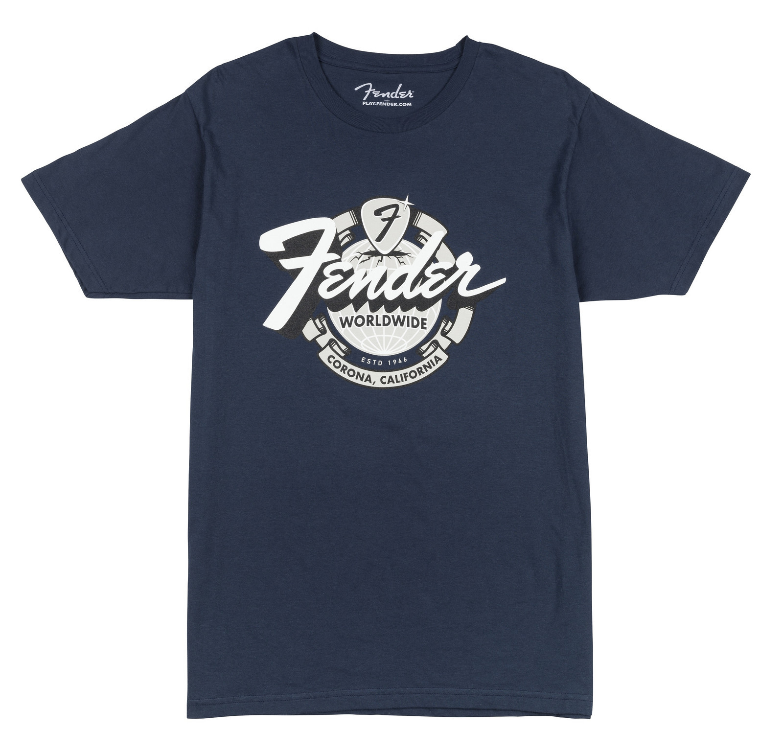 Fender World Wide Tee Vintage Navy S
