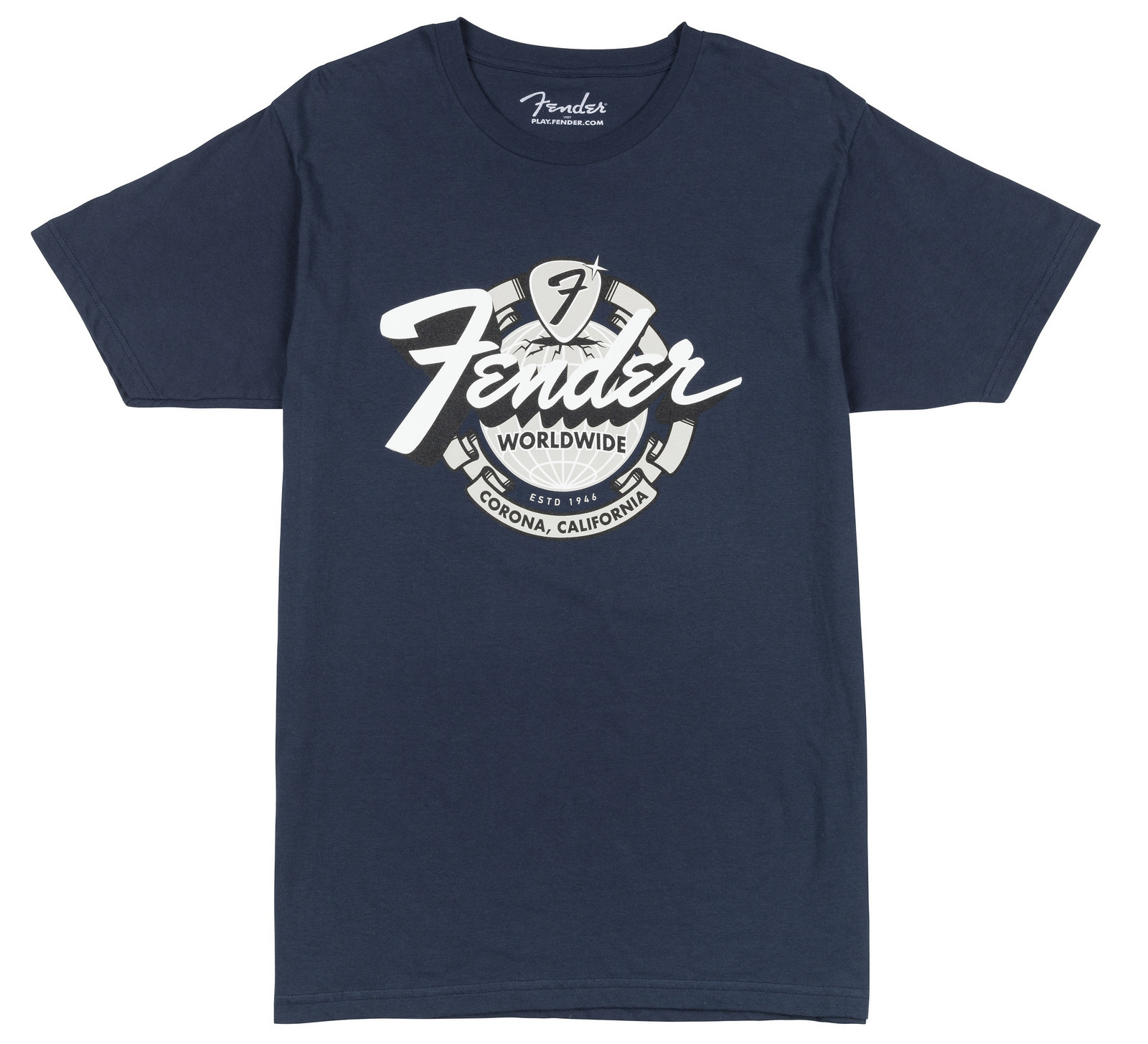 Fender World Wide Tee Vintage Navy XL