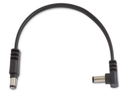 Rockboard Flat Power Cable - Black 15 cm / 5,9 angled/straight