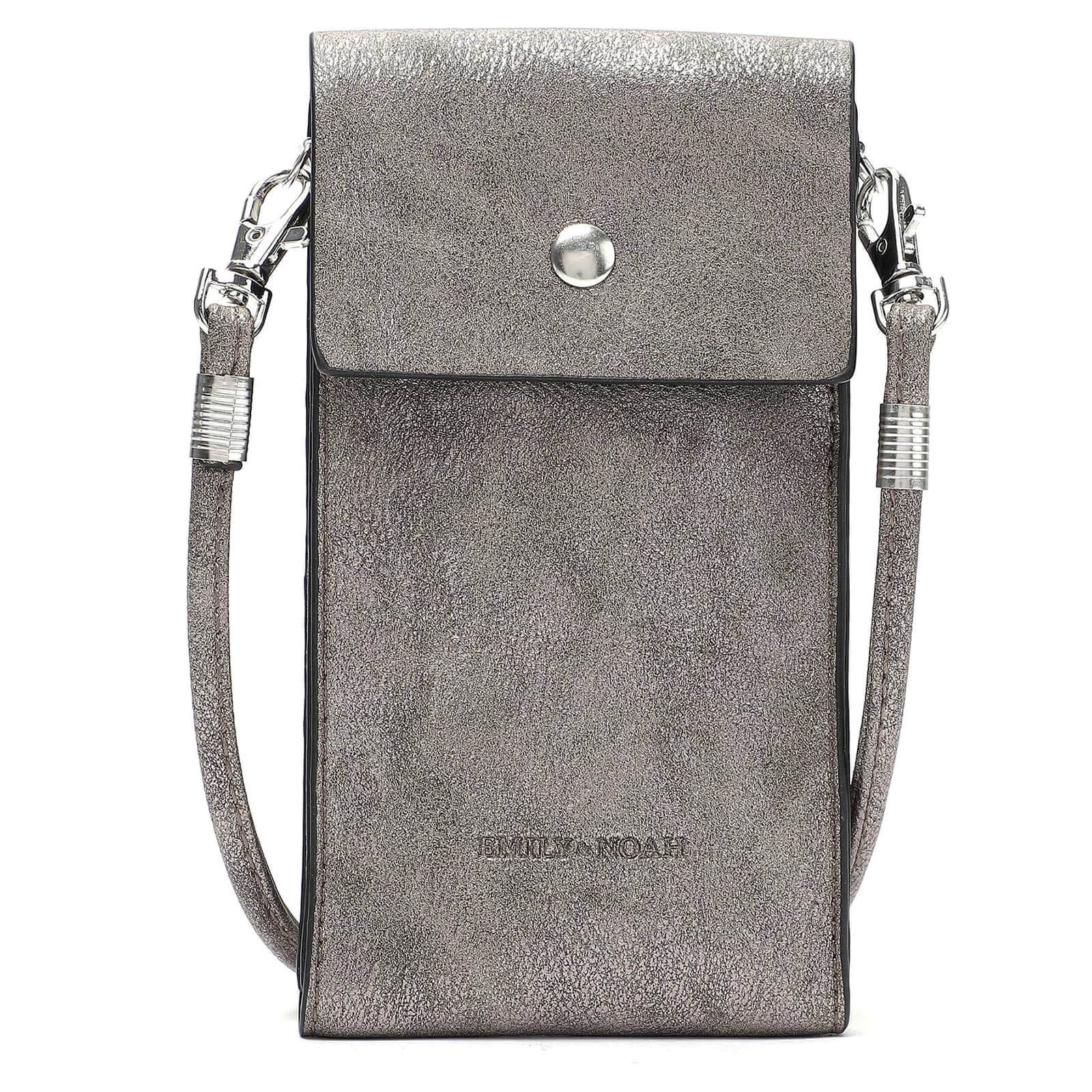 Dámská kabelka na mobil Emily & Noah Ziane - stříbrná