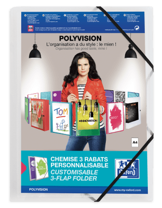 Oxford - Desky s gumou Oxford Polyvision A4