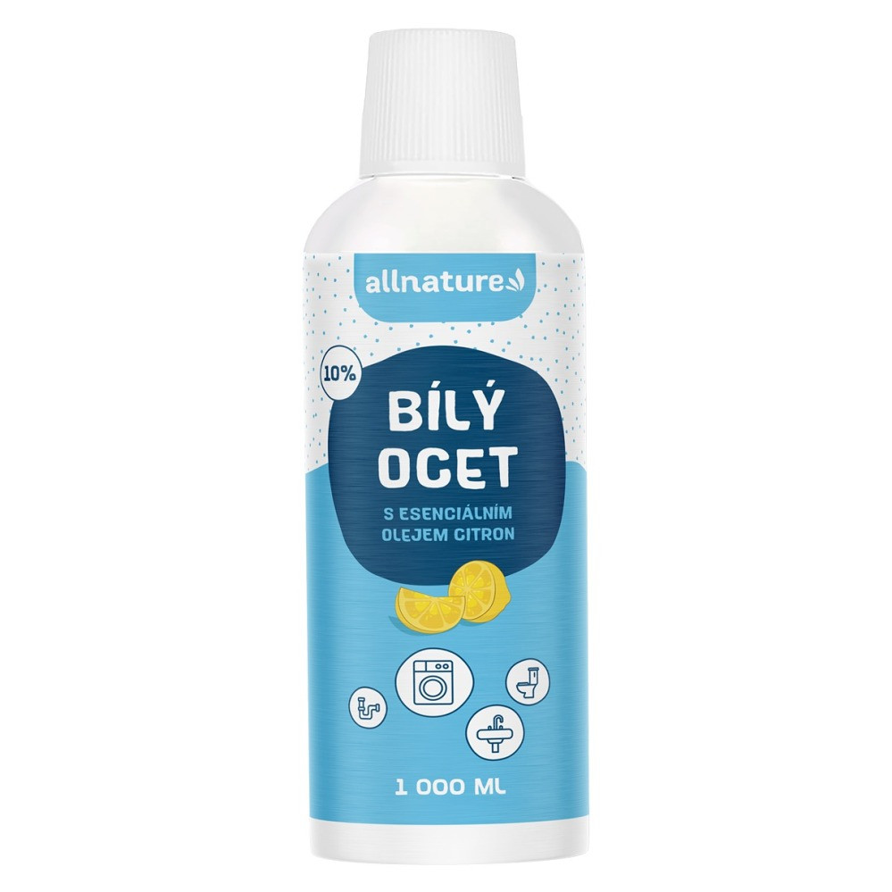 ALLNATURE Bílý ocet 10% s vůní citrónu 1000 ml