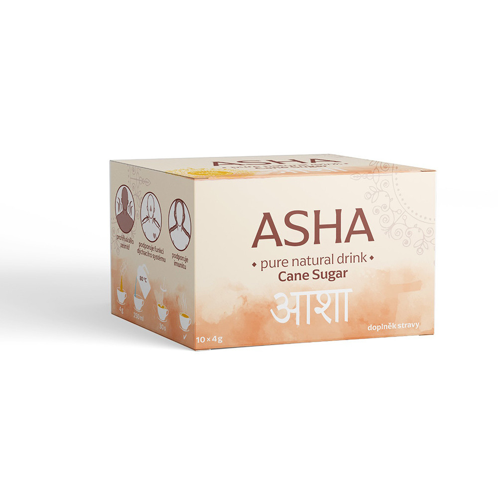ASHA Bylinný nápoj s cukrem 10 x 4 g