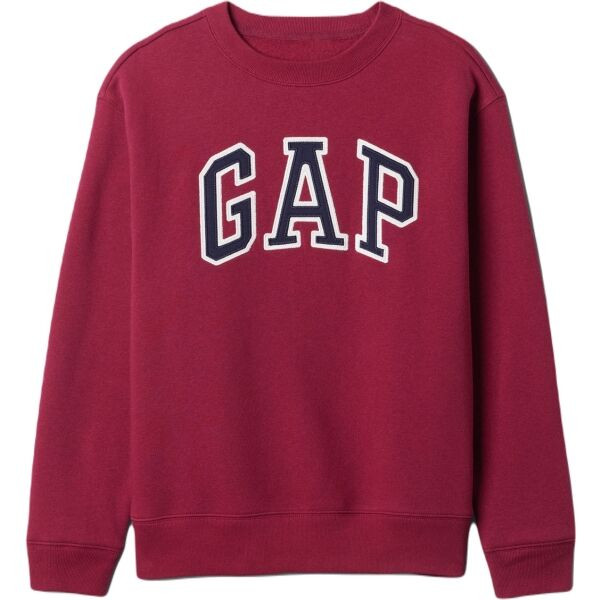 GAP HERITAGE CREW Dámská mikina, vínová, velikost