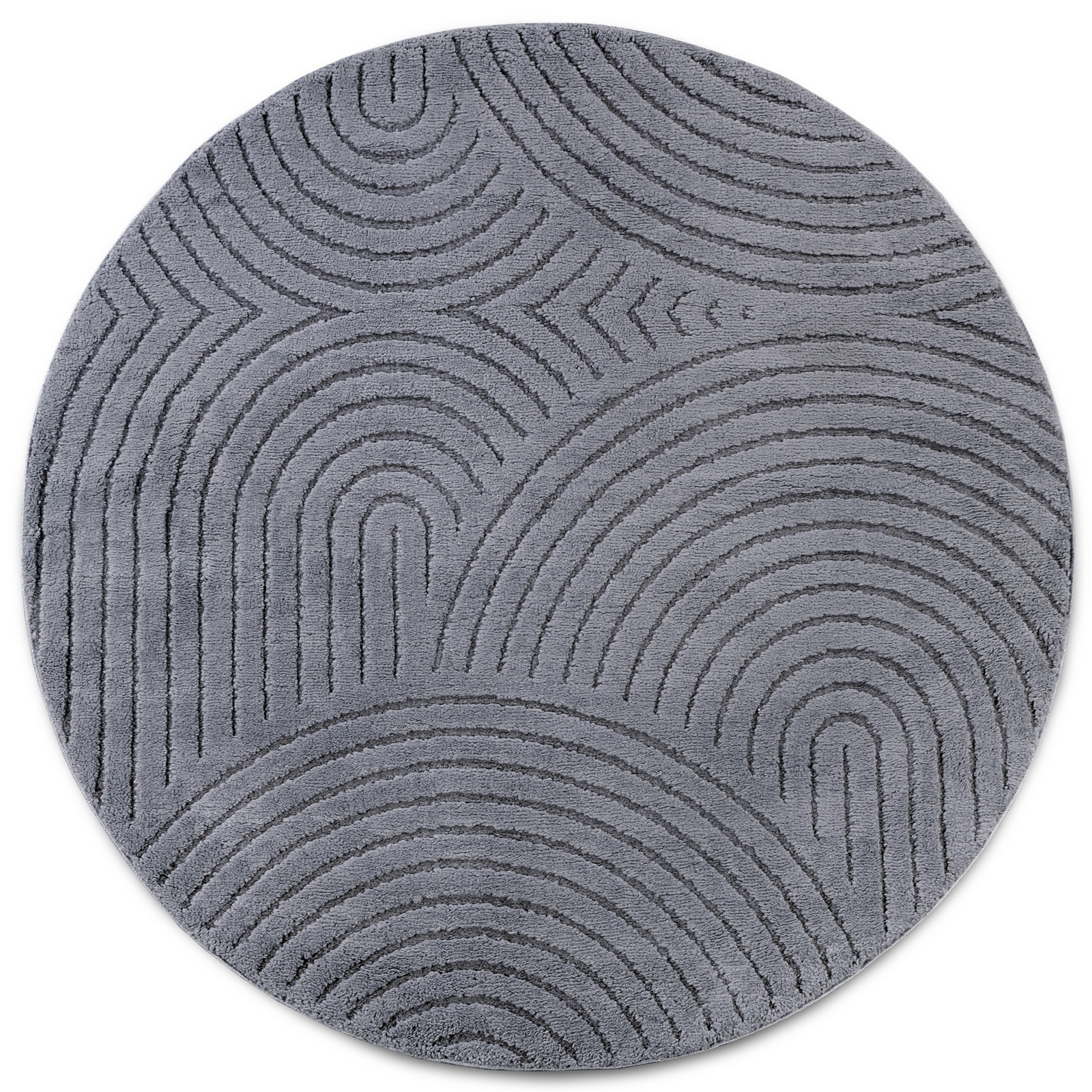 Kusový koberec New York 106206 Antracite kruh - 160x160 (průměr) kruh cm ELLE Decoration koberce