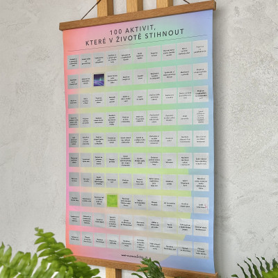 Stírací plakát - 100 aktivit, které v životě stihnout Albi