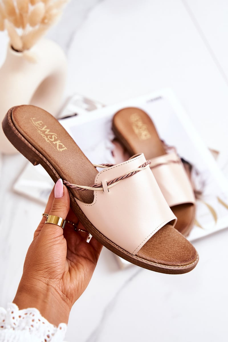 Kožené Nazouváky Lewski Shoes