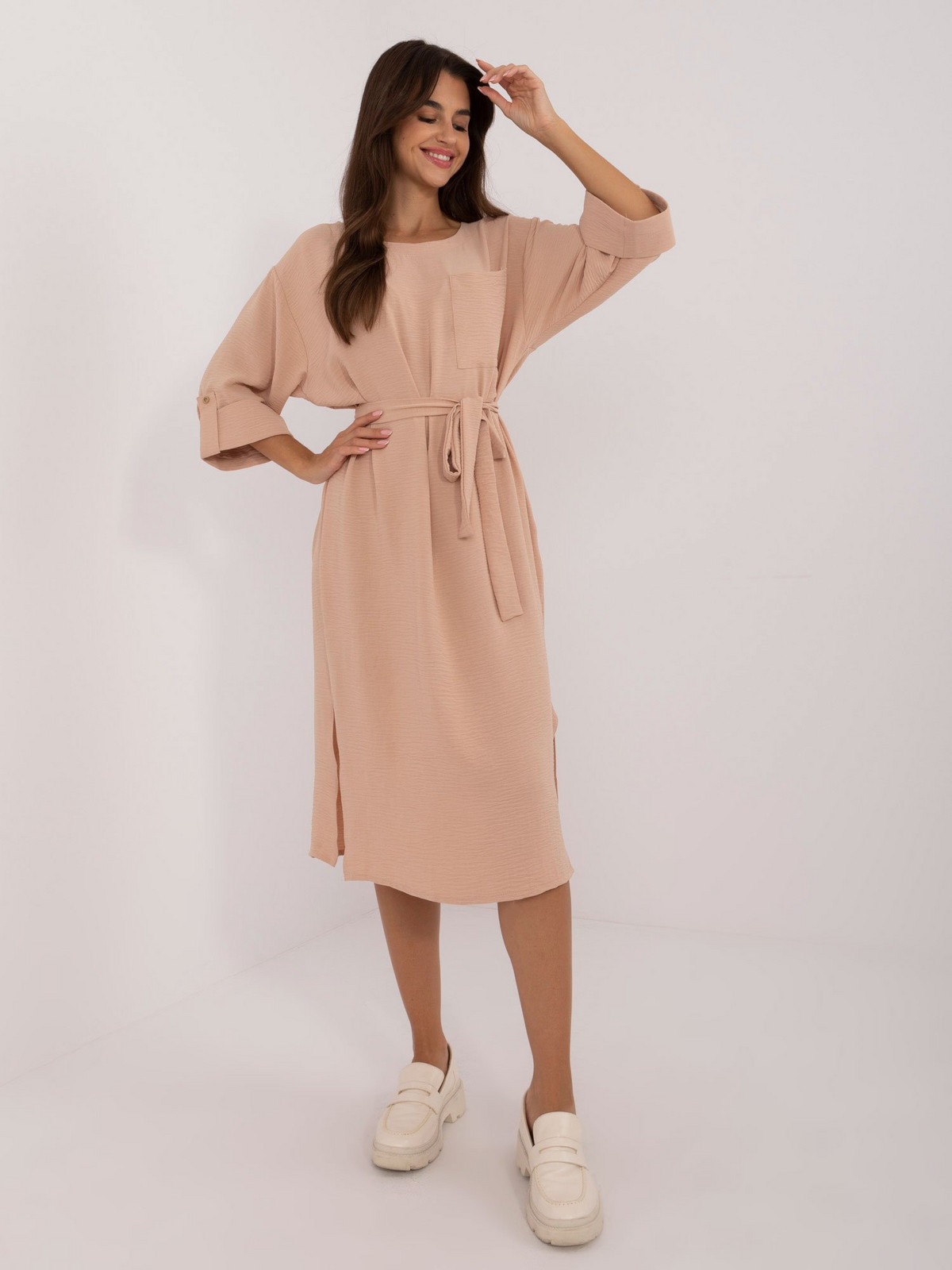 Dress-LK-SK-509694.61-camel