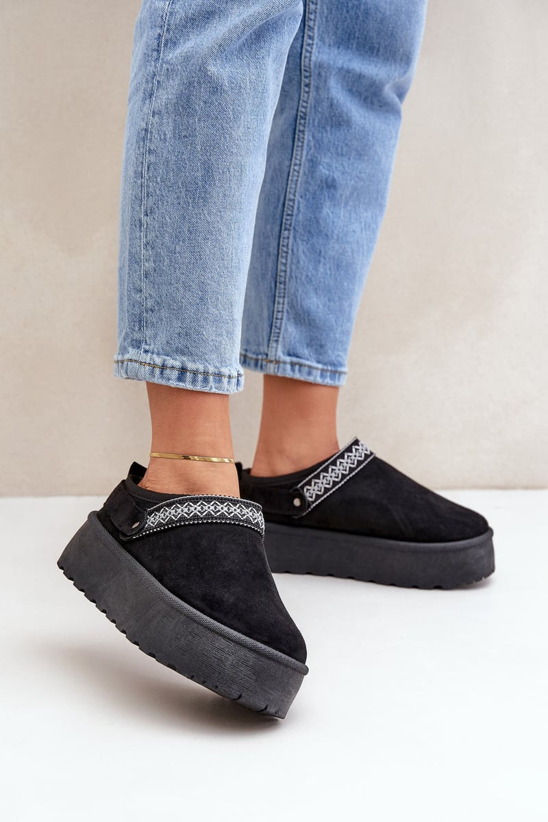 FG2 Sněhule S Dekorativním Vyšíváním Černé Selithria