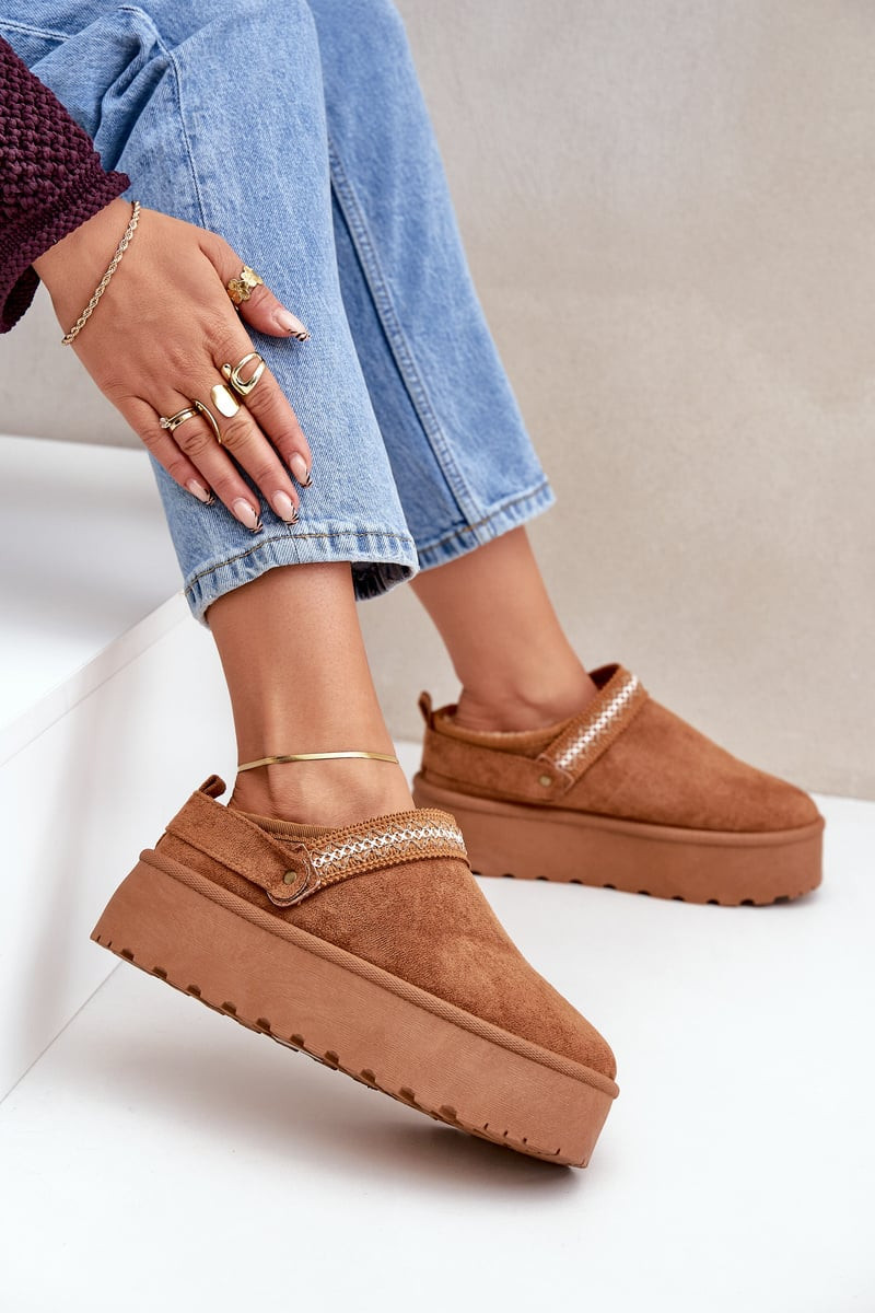 FG2 Sněhule S Dekorativním Vyšíváním Camel Selithria