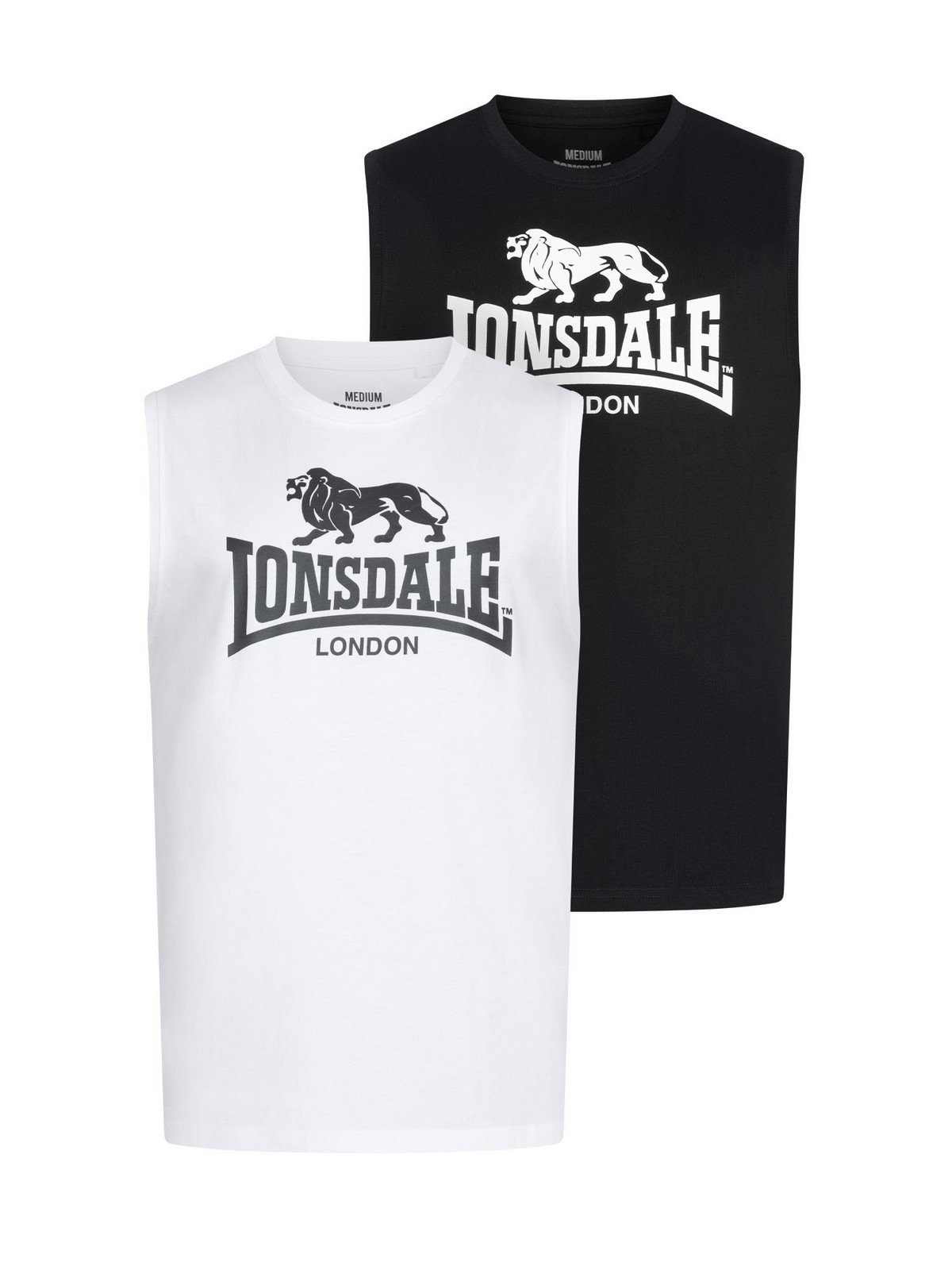 Lonsdale Men's sleeveless t-shirt regular fit double pack