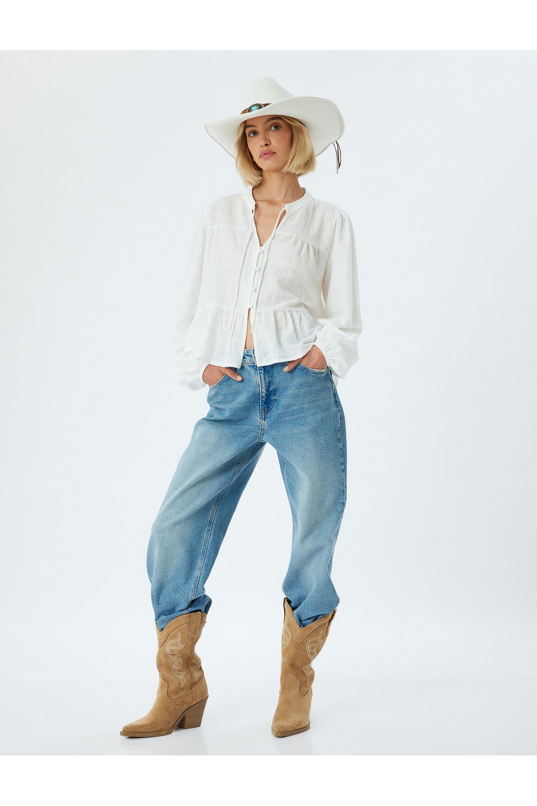 Koton Straight Long Leg Regular Waist Jeans - Longer Straight Fit Jeans