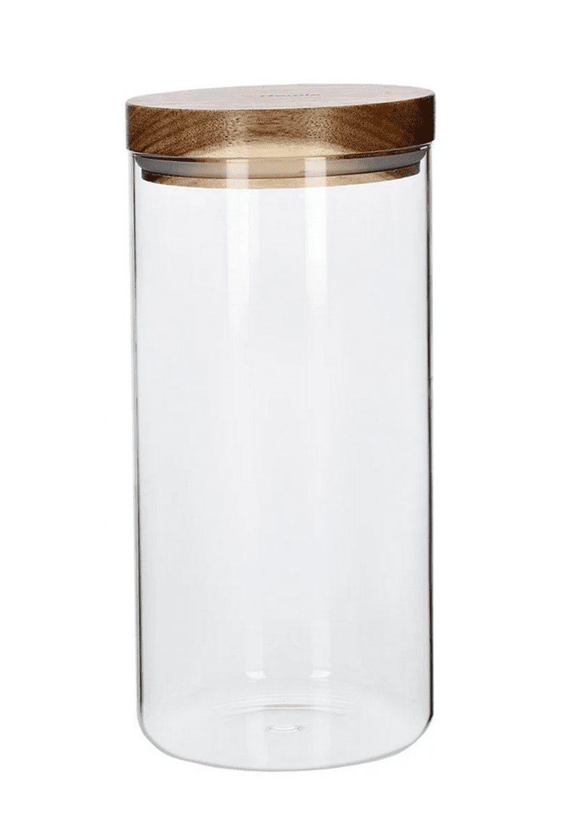 Skleněná dóza | CARLOS | s akátovým víkem M | 1,2 l | 813448 Homla