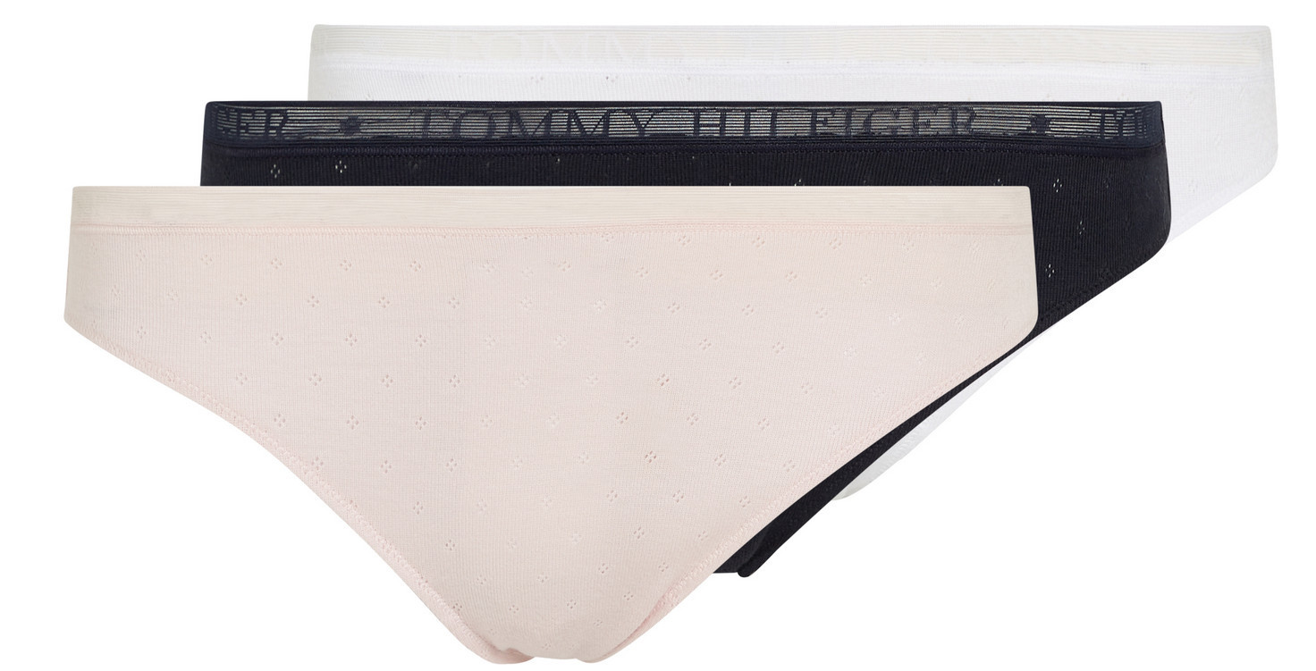 3PACK dámská tanga Tommy Hilfiger vícebarevná (UW0UW05285 0VR) XS