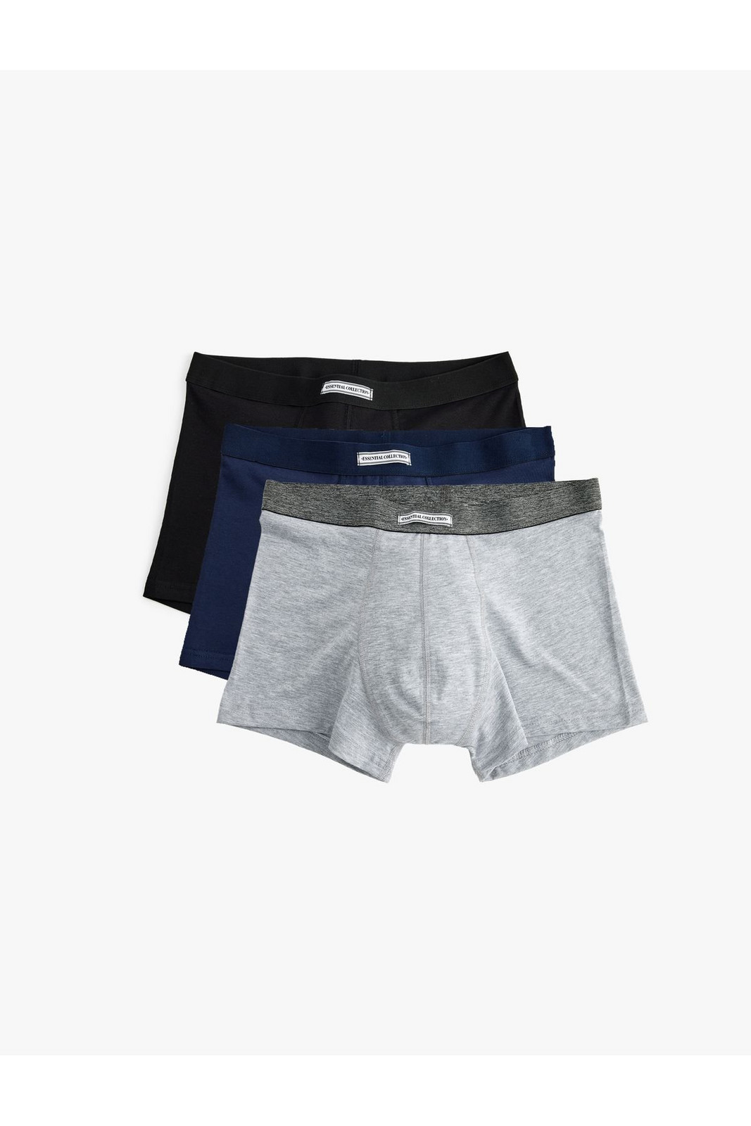 Koton 3-Piece Boxer Set Cotton Blend Label Detail