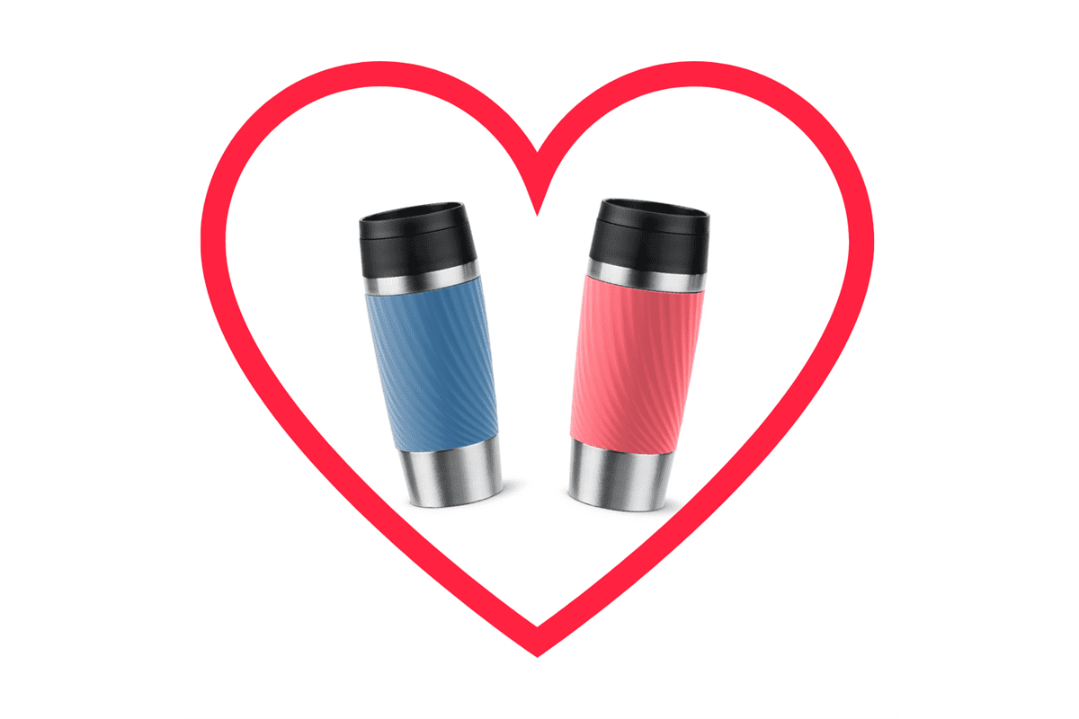 Akční set pro pár termohrnky Tefal Travel Mug Classic Twist N2024510 a N2024410