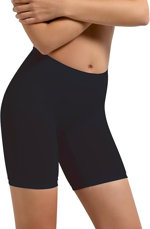 Stahovací kalhotky s prodlouženou nohavičkou SHORTS GUAINA černá S/M modelante SENSI