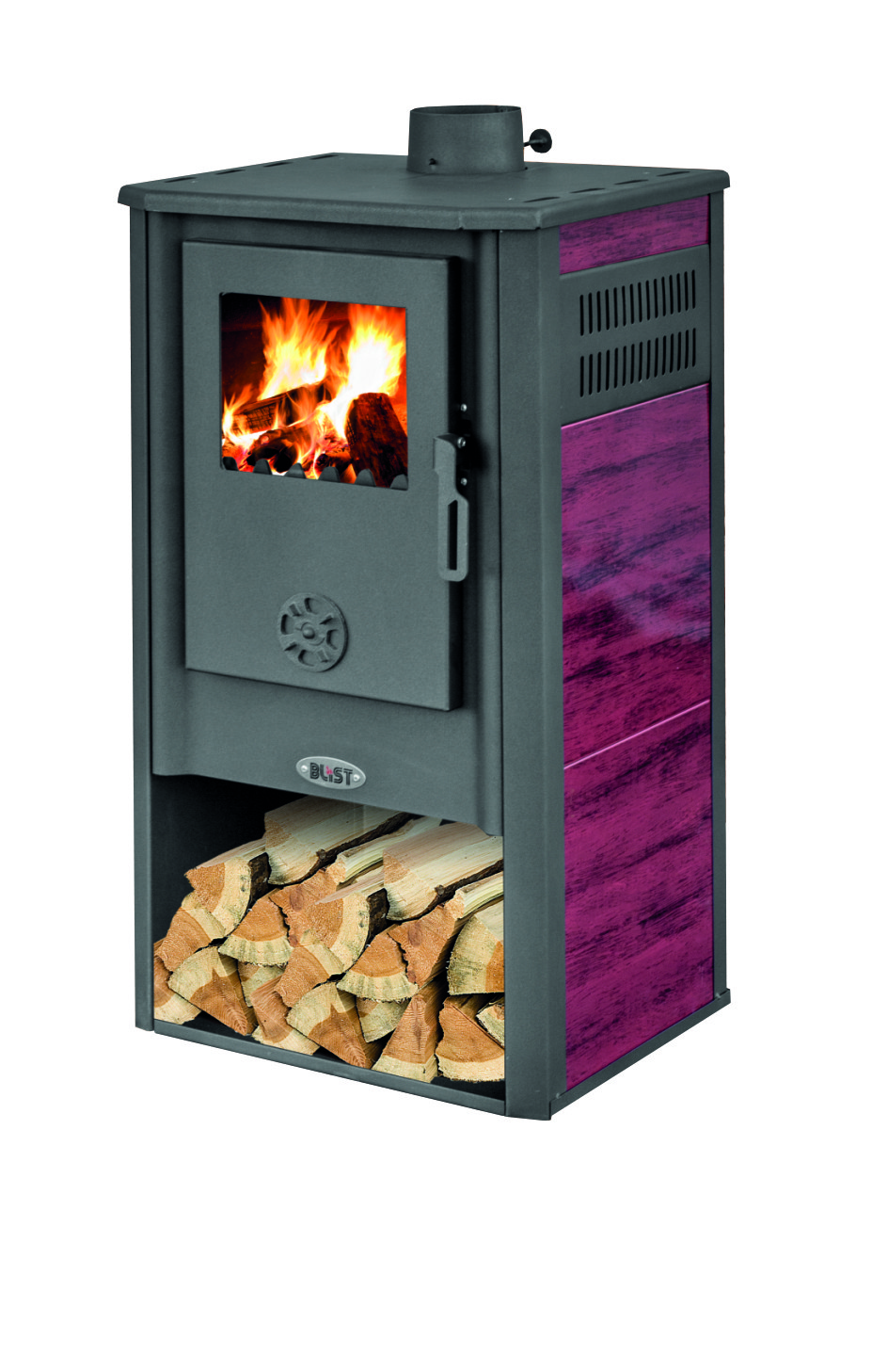 Krbová kamna BLIST KONZUL Atene S ceramic, červená