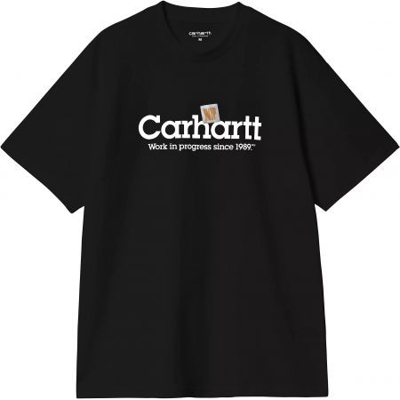Triko Carhartt Wip Label Script S/S - Černá - L
