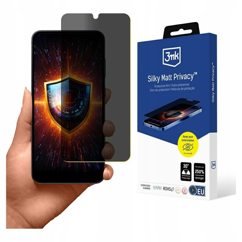Fólie privatizující 3MK Silky Matt Privacy pro Samsung Galaxy S25+