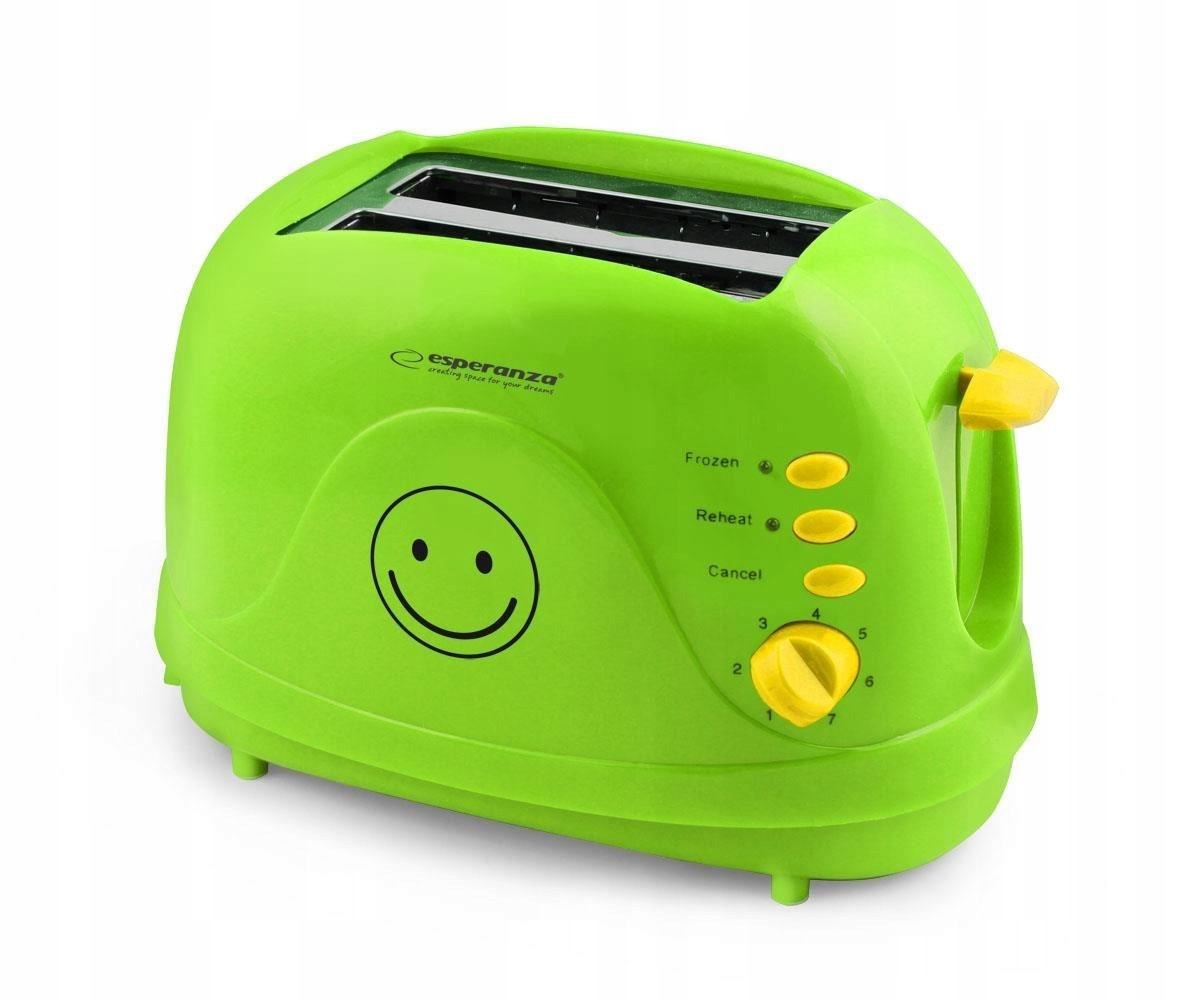 Toustovač Esperanza Smiley zelený 750 W