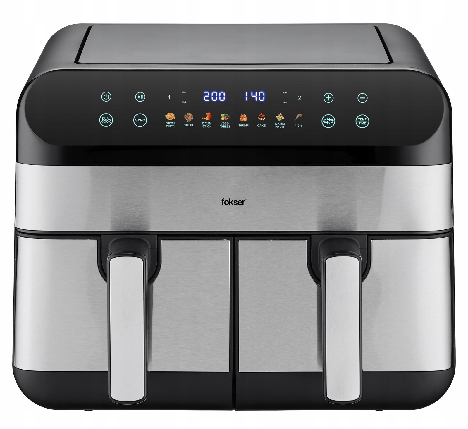 Fritéza bez tuku Foksier G11 AirFryer XXL Dvojitá 2400W +recepty