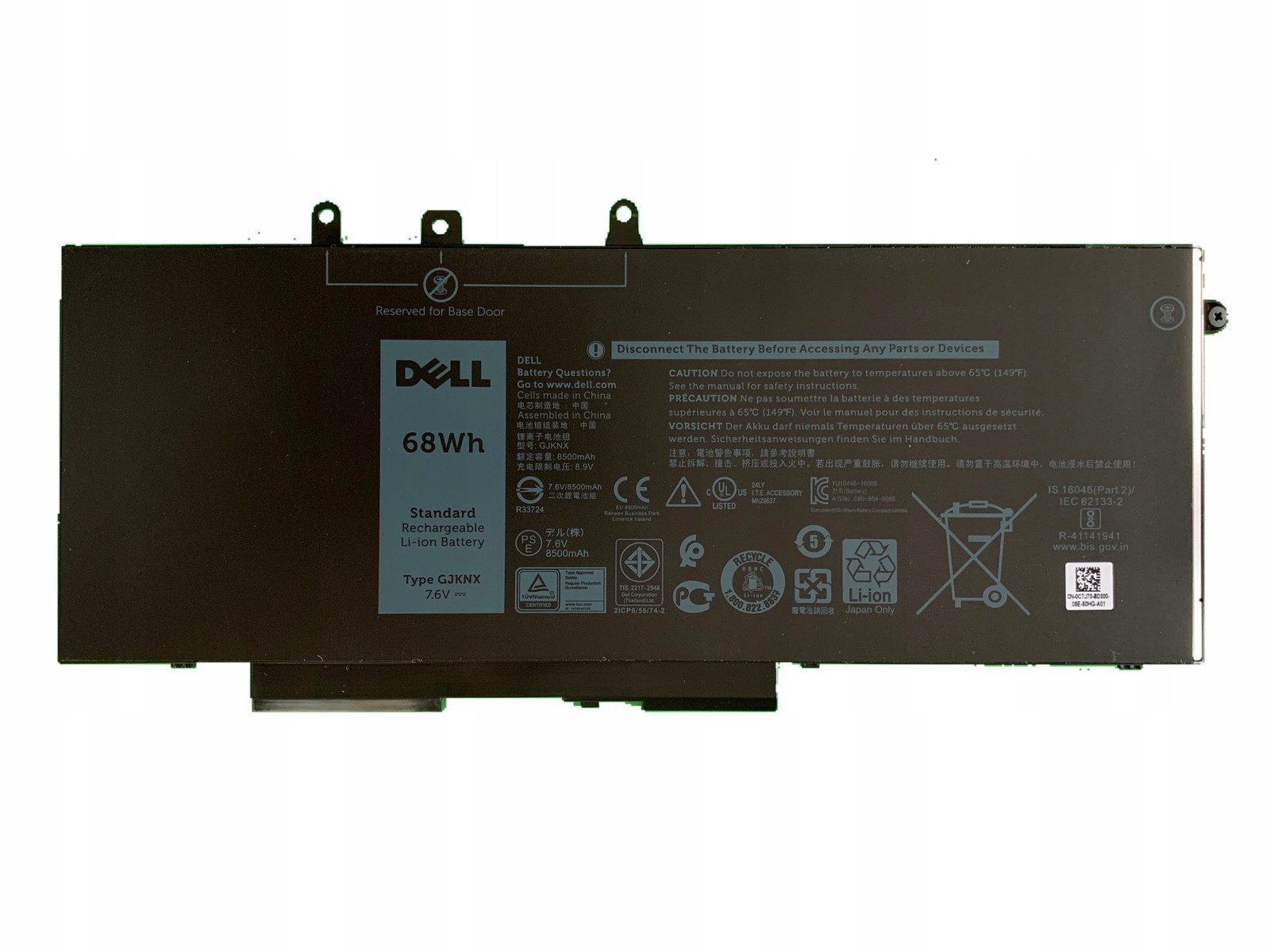 Dell Latitude 5490 5491 5591 68Wh GD1JP Nová Originální Baterie Produ. 2024