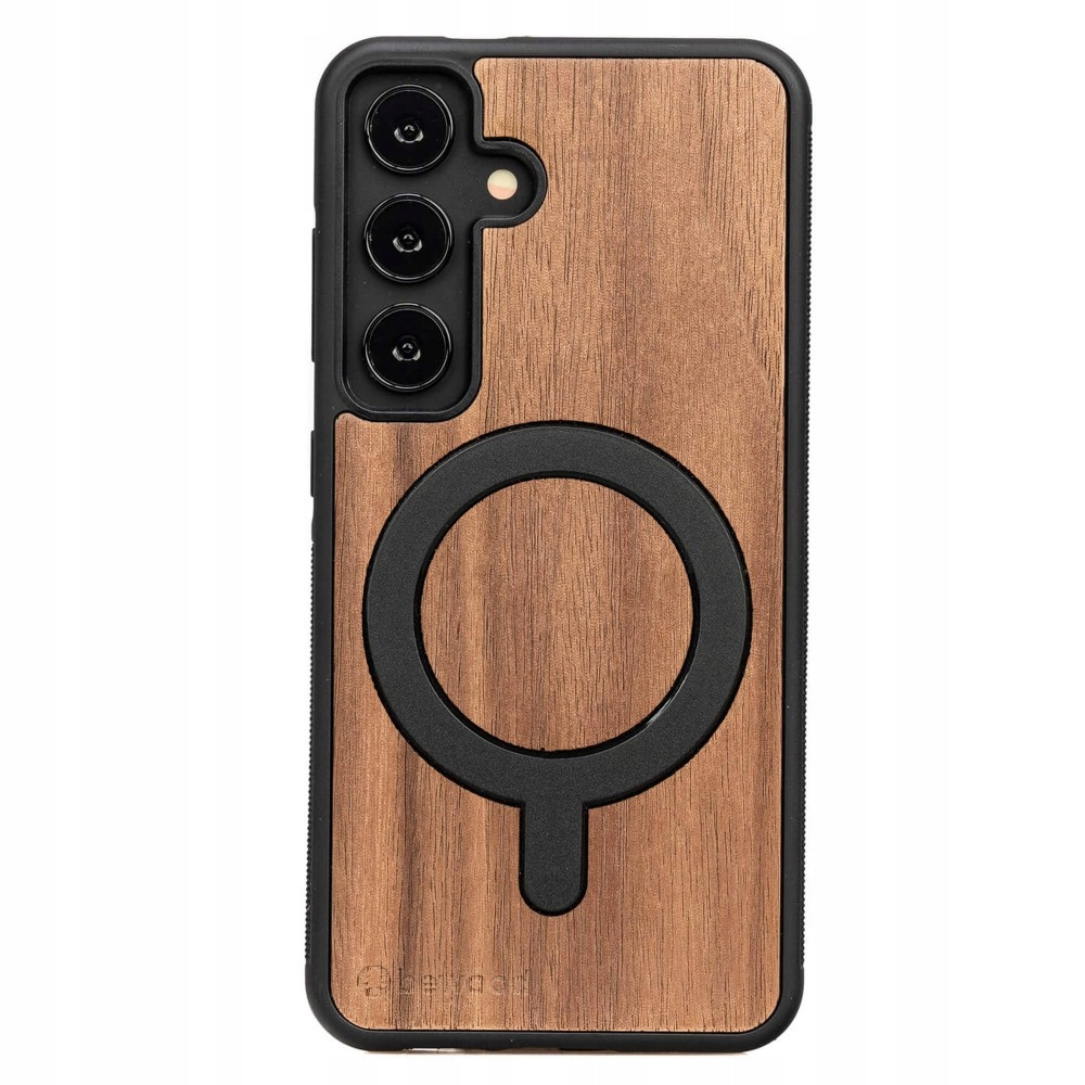 Dřevěné Pouzdro Bewood pro Samsung Galaxy S25 Americký Ořech s MagSafe