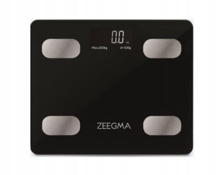 Analytická koupelnová váha Smart Černá 17v1 iOS Android Bmi do 200 kg