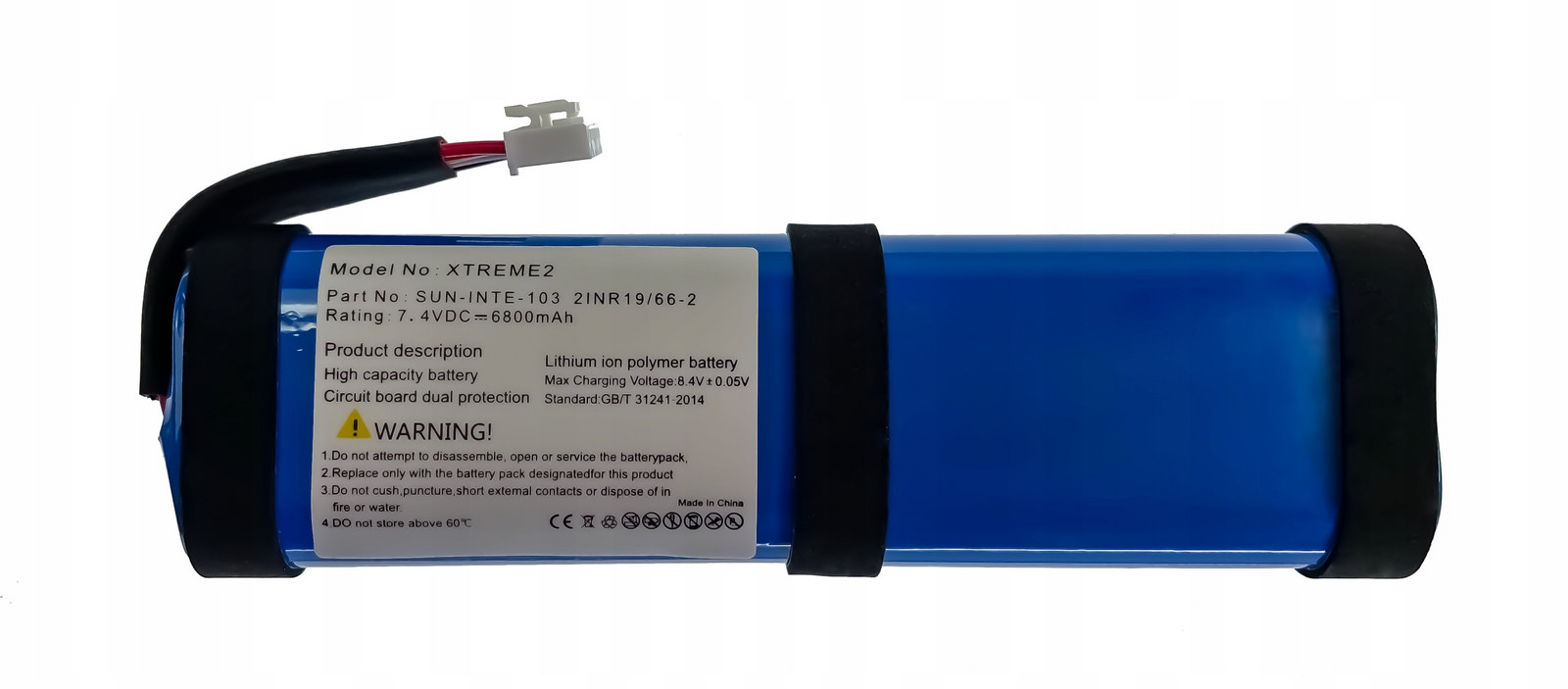 Nová baterie Akumulátor 2INR19 SUN-INTE-103 pro reproduktor Jbl Xtreme 2