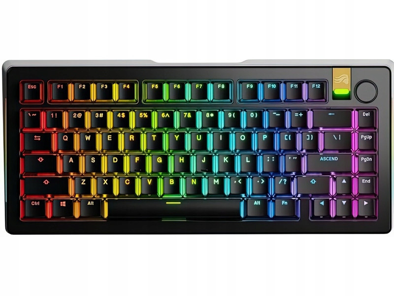 Glorious Gmmk 3 Pro He Bezdrátová herní klávesnice 75% tovární, An