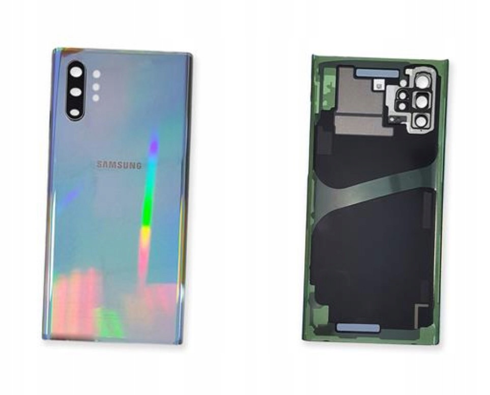 Org Originální Klapka zadní kryt Samsung Galaxy Note 10 Plus (SM-N975F) stříbrná