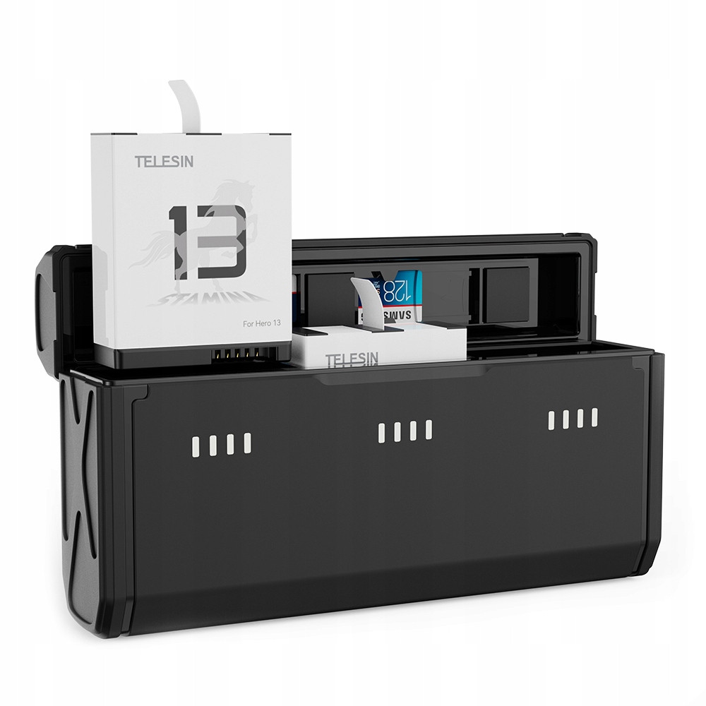 Usb Type-c Nabíječka na 3x Akumulátor 2x Baterie pro GoPro Hero 13 Black