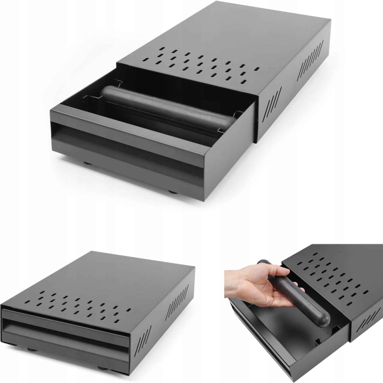 Šuplík na sedlinu s odrážedlem základna pod mlýnek na kávu