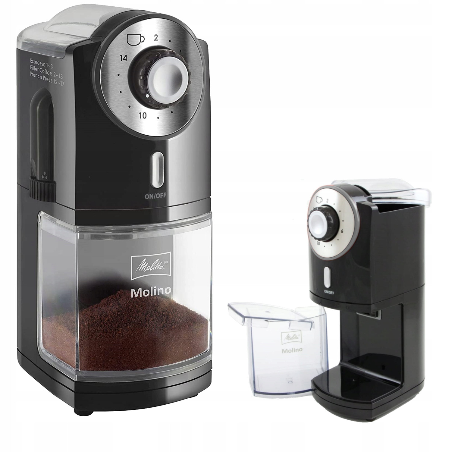 Elektrický Mlýnek Melitta Molino 1019-02 100W Černý