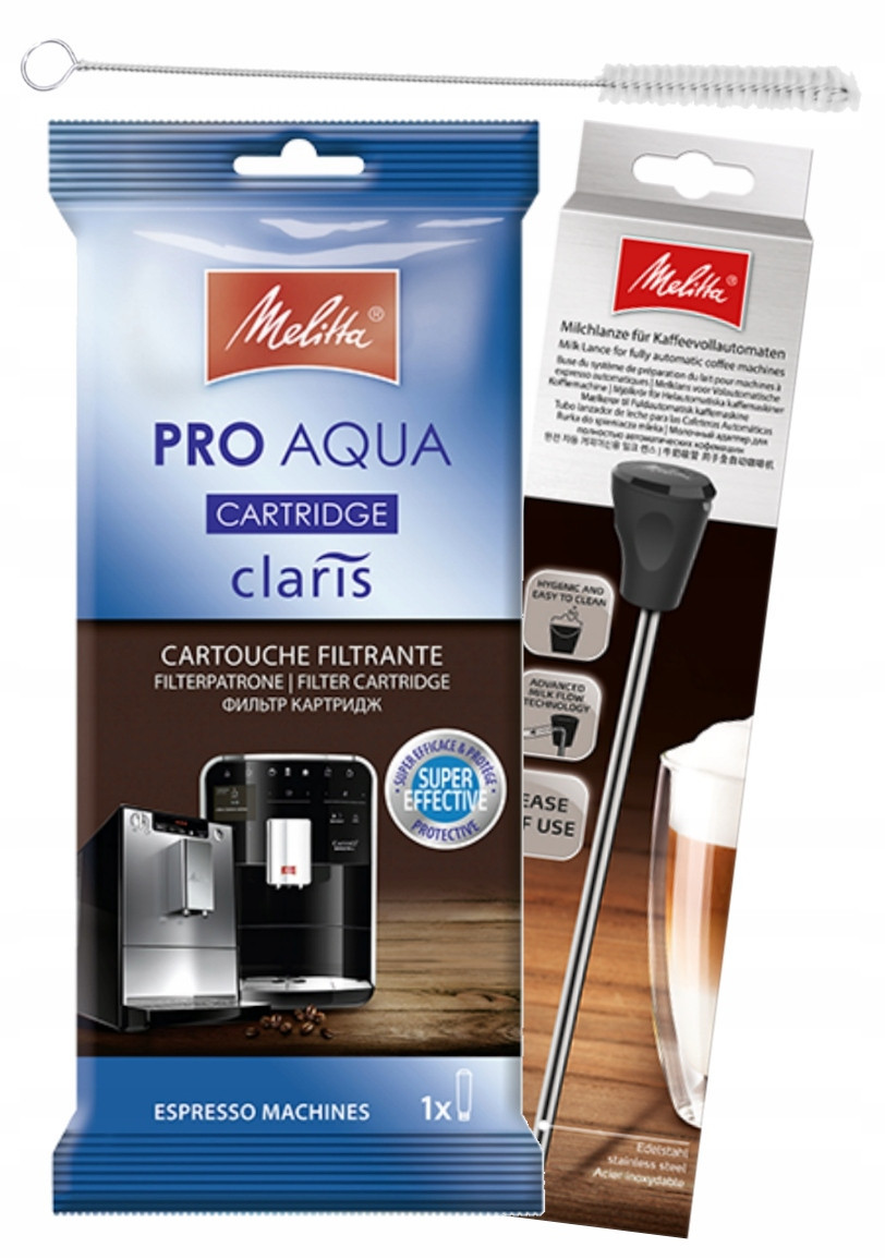 Sada vodního filtru pro kávovary univerzální kartáček a lanka na mléko