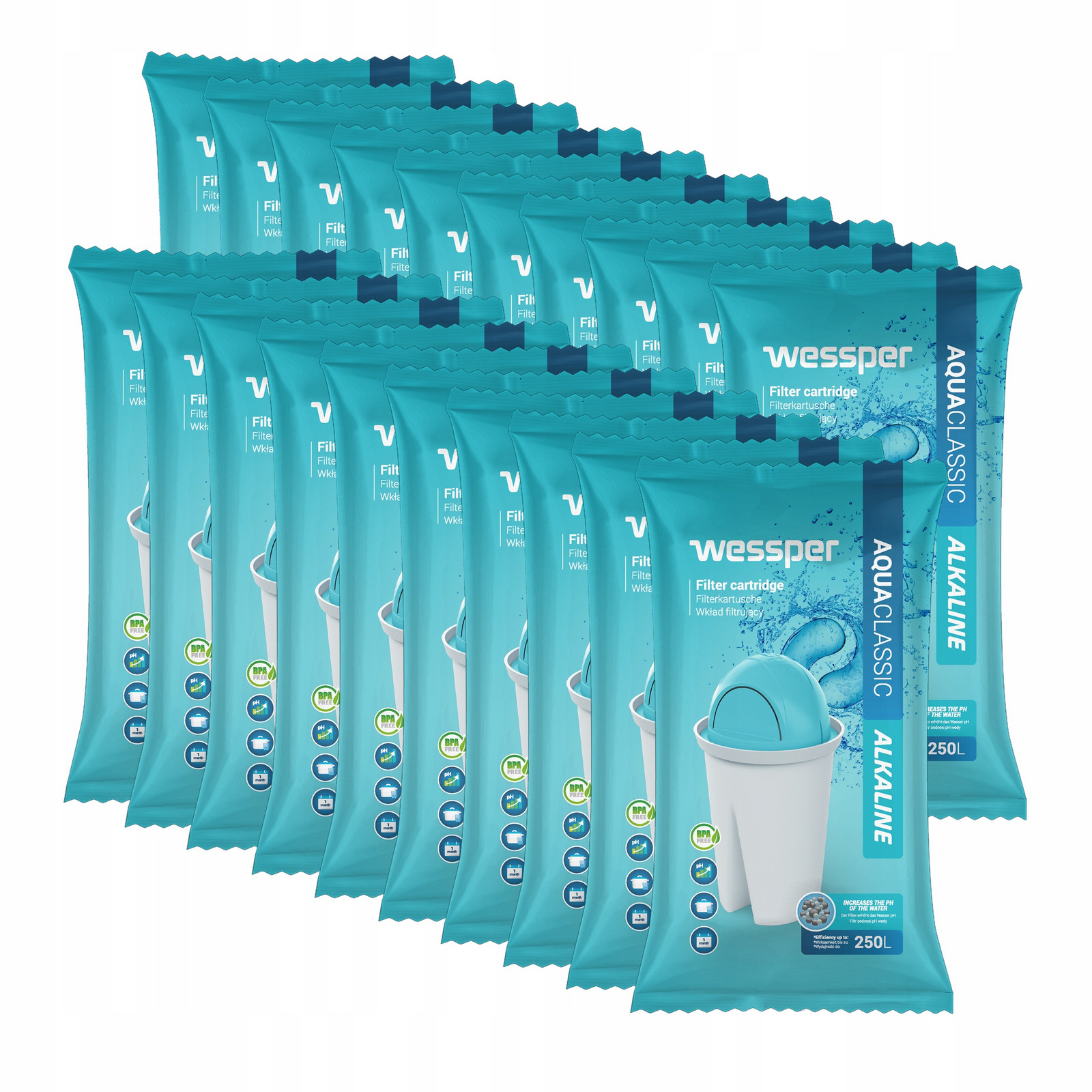 Náplň Wessper aquaclassic Alkaline pH+ do filtrační konvice Dafi náhrada