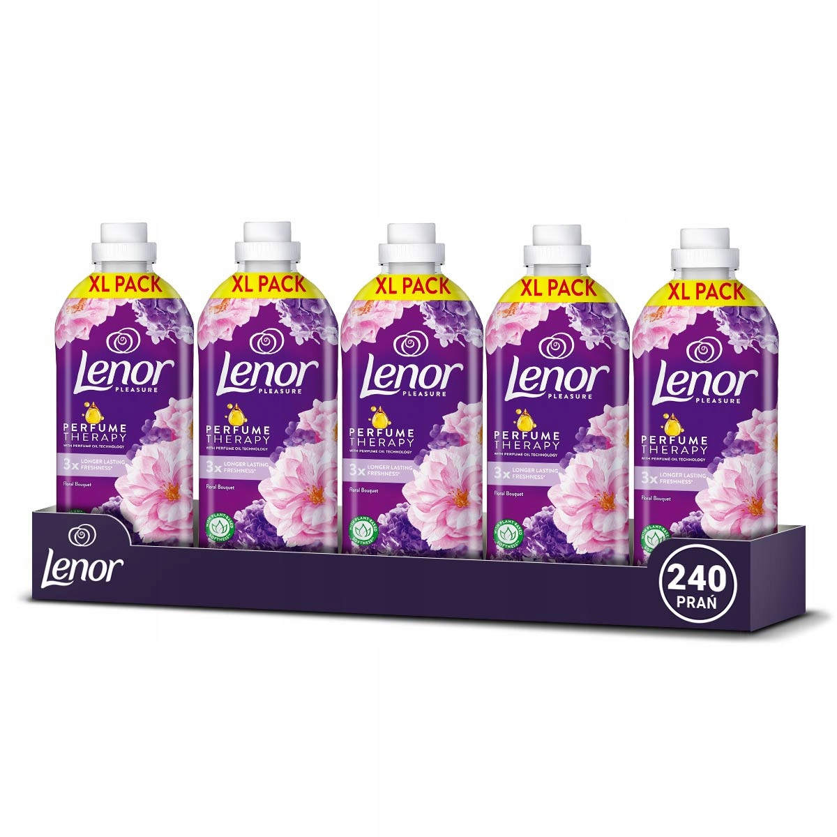 Sada Lenor tekutá aviváž Floral Bouquet 240 praní, 5x1,2L