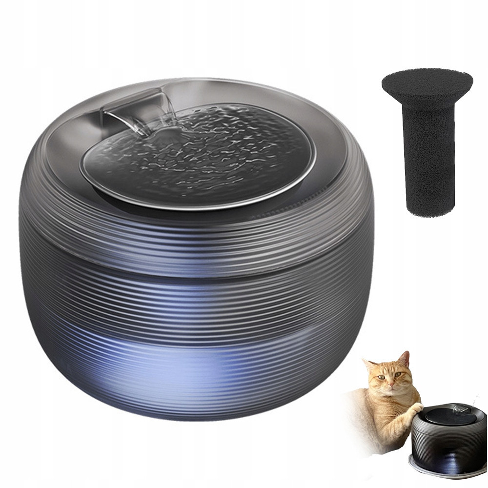 Napáječka Automatická Fontána Vodní Kočka Psa Miska Led napáječka Filtr 2.5L