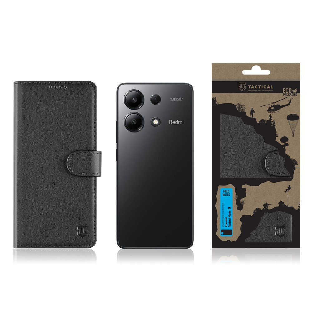 Flipové pouzdro Tactical Field Notes pro Samsung Galaxy A36 5G, černá