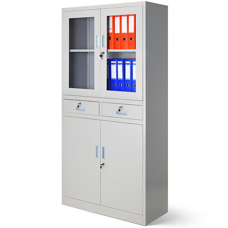 Kancelářská skříň Edmund kov šedá