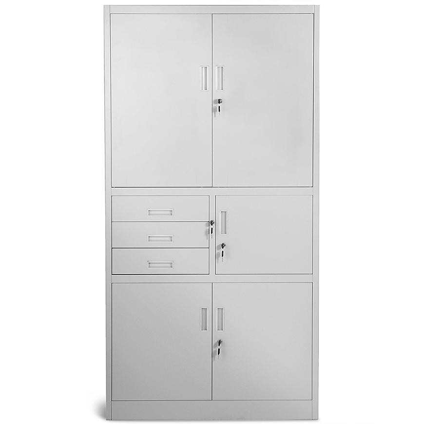 Kancelářská skříň Filip II kov šedá