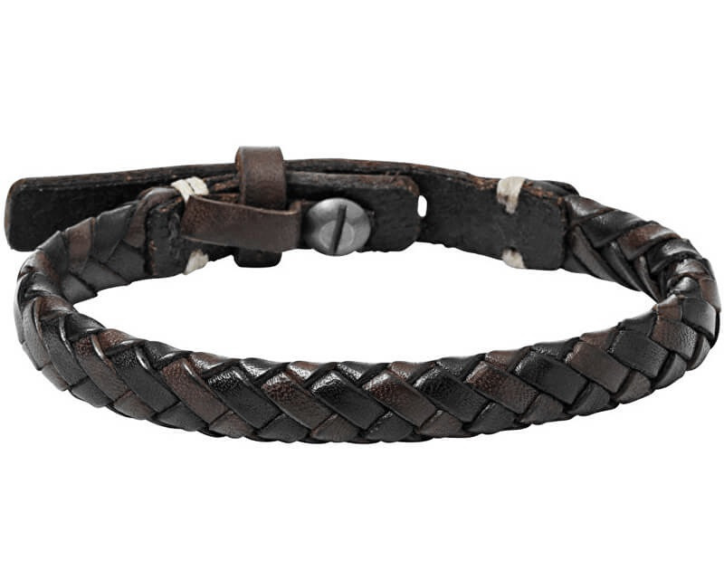 Fossil Pánský vintage náramek z kůže JA5932716