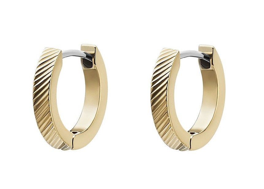 Fossil Elegantní pozlacené kruhy Harlow JF04771710